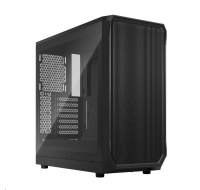 FRACTAL DESIGN skříň Focus 2 Black TG Clear Tint, 2x USB 3.0, bez zdroje, mATX