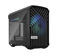 FRACTAL DESIGN skříň Torrent Nano RGB Black TG Light Tint, USB 3.1 Type-C, 2x USB 3.0, bez zdroje, mITX