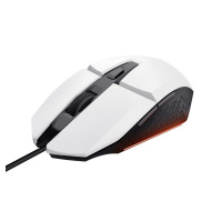 BAZAR - TRUST myš GXT 109W FELOX Gaming Mouse, optická, USB, bílá - Poškozený obal (Komplet)