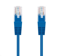 C-TECH kabel patchcord Cat5e, UTP, modrý, 0,25m