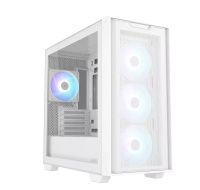 ASUS case A21 PLUS, Mini Tower, průhledná bočnice, 4x 120mm ARGB Fan, bílá