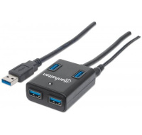 MANHATTAN USB 3.0 Hub, 4 Ports, AC/Bus Power