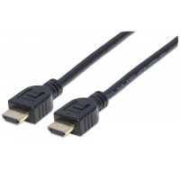 MANHATTAN kabel In-wall CL3 High Speed HDMI s Ethernetem, HEC, ARC, 3D, 4K, stíněný, 1m, Black