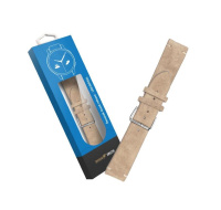 RhinoTech univerzální řemínek Genuine Suede Leather Quick Release 22mm béžový