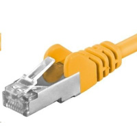 PREMIUMCORD Patch kabel CAT6a S-FTP, RJ45-RJ45, AWG 26/7 3m žlutá