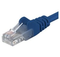 PremiumCord Patch kabel UTP RJ45-RJ45 CAT6 1m modrá