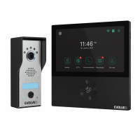 EVOLVEO DoorPhone AHD7, Sada domácího WiFi videotelefonu s ovládáním brány nebo dveří černý monitor