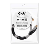 Club3D Certifikovaný Kabel DisplayPort 1.4 HBR3 8K60Hz (M/M), 1m