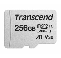 TRANSCEND MicroSDXC karta 256GB 300S, UHS-I U3 V30 + adaptér