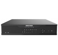 Uniview NVR, 64 kanálů, H.265, 4x HDD, 12Mpix (384Mbps/384Mbps), HDMI+VGA Full HD, (N+1), ONVIF, 3x USB, audio