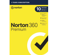 NORTON 360 PREMIUM 75GB +VPN 1 uživatel pro 10 zařízení na 3 roky ESD