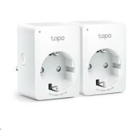 TP-Link Tapo P100(2-pack)(EU) chytrá WiFi mini zásuvka (2300W,10A,2,4 GHz,BT)