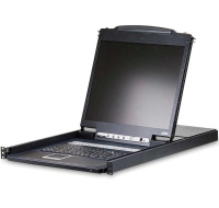 CL1316 ATEN 16-port KVM PS/2+USB, OSD, rack, 19" LCD, touchpad, klávesnice  KVM přepínač s integrovanou klávesnicí, touchpadem a LCD 19" ve skladném vysouvacím šuplíku. Vhodný do serverové místnosti, kde Vám ušetří místo. Ke KVM přepínači je možno připojit až 16 PC s rozhraním USB nebo PS/2, je montovatelný do racku. Možnost přepínač ovládat tlačítek, klávesovou zkratkou nebo přes vestavěné OSD menu.  - vestavěný 16 port KVM přepínač - vestavěný LCD 19" - kompletní klávesnice, touchpad - rozlišení LCD až 1280x1024@75 DDC2B - možnost připojit/odpojit PC bez restartu přepínače - není třeba software - přepínání pomocí hot key, tlačítka, OSD menu - auto scan mod pro zjištění připojených PC - kaskádovatelný - signalizace stavu pomocí několika LED diod - možnost připojit počítače po USB i PS/2 (řeší se kabely) - Broadcast mod - operace se realizuje na všech připojených PC najednou - včetně úchytů do racku 19" - dvou úrovňová ochrana heslem - podpora systémů Windows/Mac/Linux/Sun - černá barva  Specifikace: konektory pro vstup sdružený 15p Canon třířadý Female (je třeba použít sdružený kabel!)  Vhodné kabely: USB 2L-5202U 2L-5203U 2L-5206U  PS/2 2L-5202P 2L-5203P 2L-5206P  V balení: 1ks CL1316 KVM přepínač s držákem do racku 1ks  napájecí kabel 2ks sady kabelů KVM pro připojení počítače 1ks Firmware Upgrade kabel 1ks Rychlý návod