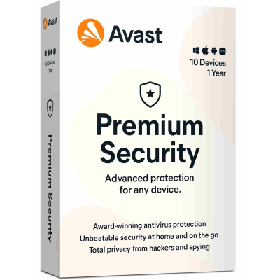 _Nová Avast Premium Security Multi-Device 1 licence na 12 měsíců (až na 10 PC )