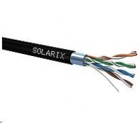 Instalační kabel Solarix venkovní FTP, Cat5E, drát, PE, box 305m SXKD-5E-FTP-PE