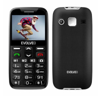 EVOLVEO EasyPhone XD, mobilní telefon pro seniory s nabíjecím stojánkem (černá barva)