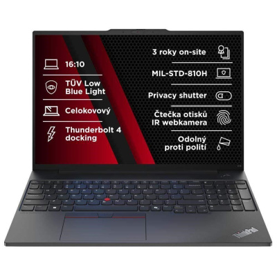 LENOVO NTB ThinkPad E16 G2 - Ultra5 125U,16" WUXGA,16GB,512SSD,IRcam,W11H