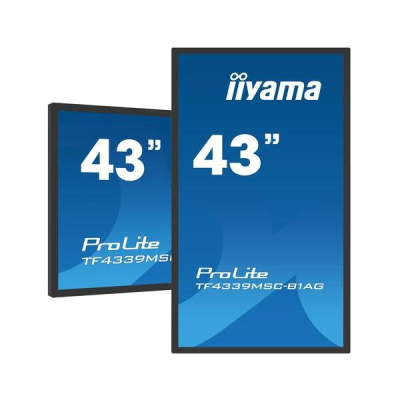 iiyama ProLite TF4339MSC-B1AG, 109,2 cm (43''), Projected Capacitive, 12 TP, Full HD, black