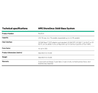 HPE StoreOnce 5660 System with 2 x 1.9TB SSDs for OS and 8 x 6.4 TB SSD disks for Data Cache