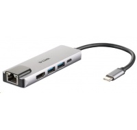 D-Link DUB-M520 5-in-1 USB-C Hub with HDMI/Ethernet and Power Delivery