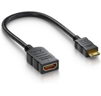 PremiumCord Flexi adaptér HDMI Typ A samice - mini HDMI Typ C samec pro ohebné zapojení