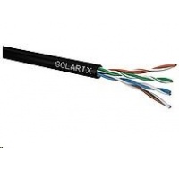 Instalační kabel Solarix venkovní UTP, Cat5E, drát, PE, box 305m SXKD-5E-UTP-PE