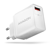 AXAGON ACU-QC19W, QC nabíječka do sítě 19W, 1x USB-A port, QC3.0/AFC/FCP/SMART, bílá