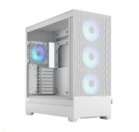 FRACTAL DESIGN skříň Pop XL Air RGB White TG Clear Tint, 2x USB 3.0, bez zdroje, E-ATX