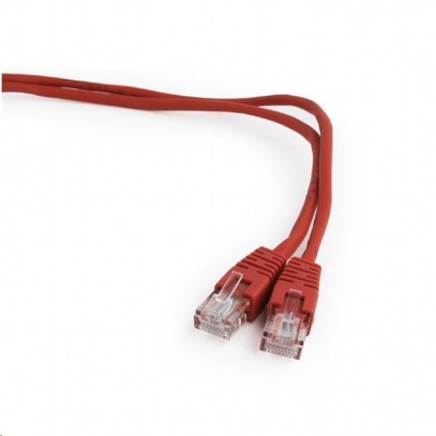 GEMBIRD kabel patchcord Cat5e UTP 5m, červený