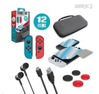 BAZAR - Armor3 Nintendo Switch/OLED Travel Kit - Poškozený obal (Komplet)