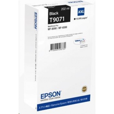 EPSON Ink čer WorkForce-WF-6xxx Ink Cartridge Black XXL 202 ml