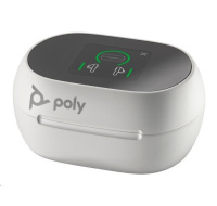 Poly Voyager Free 60+ bluetooth headset, BT700 USB-A adaptér, dotykové nabíjecí pouzdro, bílá