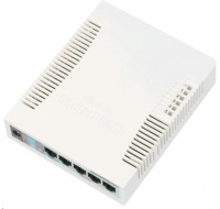 MikroTik RouterBOARD RB260GS (CSS106-5G-1S), Taifatech TF470 CPU, výkonný nastavitelný switch, 5x LAN, 1xSFP slot