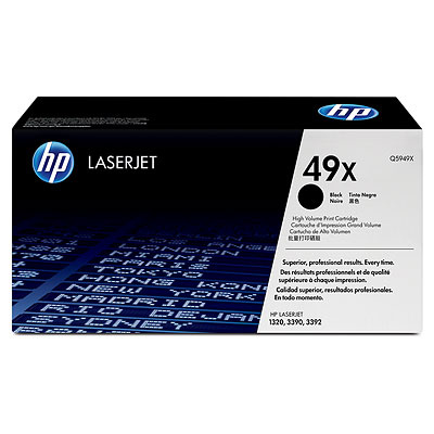 HP 49X Black LJ Toner Cart, Q5949X (6,000 pages)