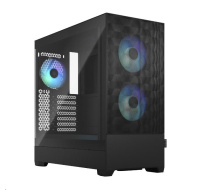 FRACTAL DESIGN skříň Pop Air RGB Black TG Clear Tint, 2x USB 3.0, bez zdroje, ATX