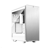 FRACTAL DESIGN skříň Define 7 Compact White TG Clear, USB 3.1 Type-C, 2x USB 3.0, bez zdroje, mATX