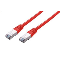 C-TECH kabel patchcord Cat5e, FTP, červený, 2m