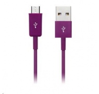 CONNECT IT Kabel Colorz microUSB - USB, 1m, fialový