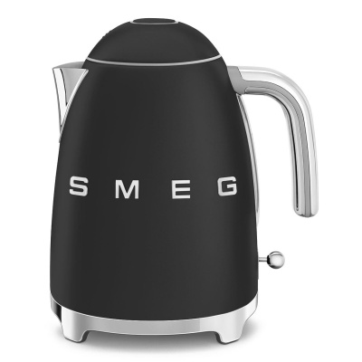 Smeg KLF03BLMEU, rychlovarná konvice, 1,7 l, (7 šálků), 2400 W, styl 50. let, matná černá