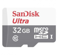 SanDisk MicroSDHC karta 32GB Ultra (R:100/W:100 MB/s, UHS-I, C10) + adaptér