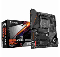 GIGABYTE MB Sc AM4 B550 AORUS PRO AC, AMD B550, 4 x DDR4, 1xHDMI, WI-FI