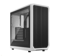 FRACTAL DESIGN skříň Focus 2 White TG Clear Tint, 2x USB 3.0, bez zdroje, mATX