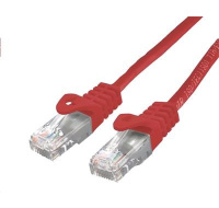 C-TECH kabel patchcord Cat6, UTP, červený, 0,5m