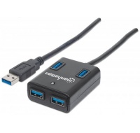 MANHATTAN USB 3.0 Hub, 4 Ports, Bus Power