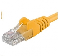 PREMIUMCORD Patch kabel UTP RJ45-RJ45 CAT5e 10m žlutá