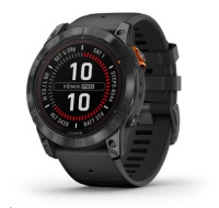 Garmin fenix® 7X Pro – Solar Edition, Gray / Black Band