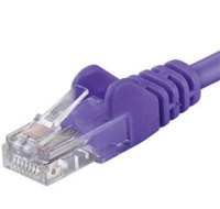 PremiumCord Patch kabel UTP RJ45-RJ45 CAT6 10m fialová