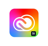 Adobe Creative Cloud for teams All Apps with Adobe Stock MP ENG COM NEW 1 User, 12 Months, Level 4, 100+ Lic