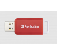 VERBATIM Flash Disk 16GB DataBar USB 2.0 Drive, červená