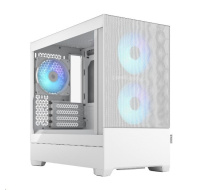 FRACTAL DESIGN skříň Pop Mini Air RGB White TG Clear Tint, 2x USB 3.0, bez zdroje, mATX